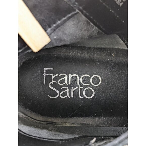 Franco Sarto Jellisa 8M Preowned Cream Beige Ankle Boot Flats Round Toe Women - Picture 7 of 10